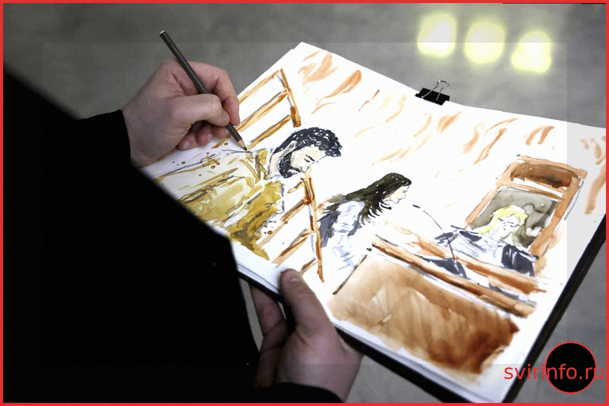 Искусство в зале суда: «Судебный скетчинг» (Courtroom Sketching) теперь и в Италии
